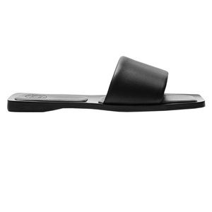 Massimo Dutti leather slides sandals